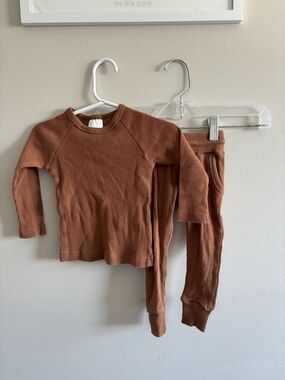 Mebie baby matching ribbed set